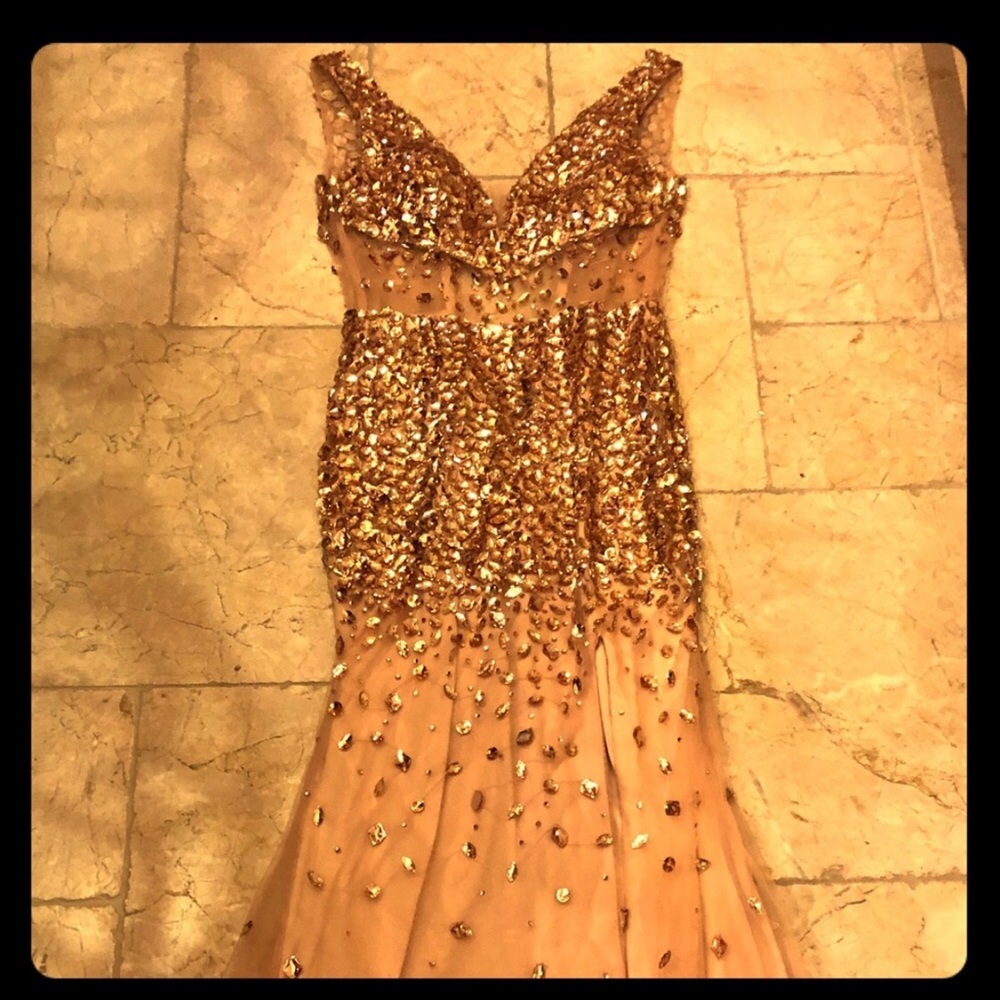 Long sequin gown